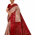 Maroon Bhagalpuri Silk Saree | P- 5775